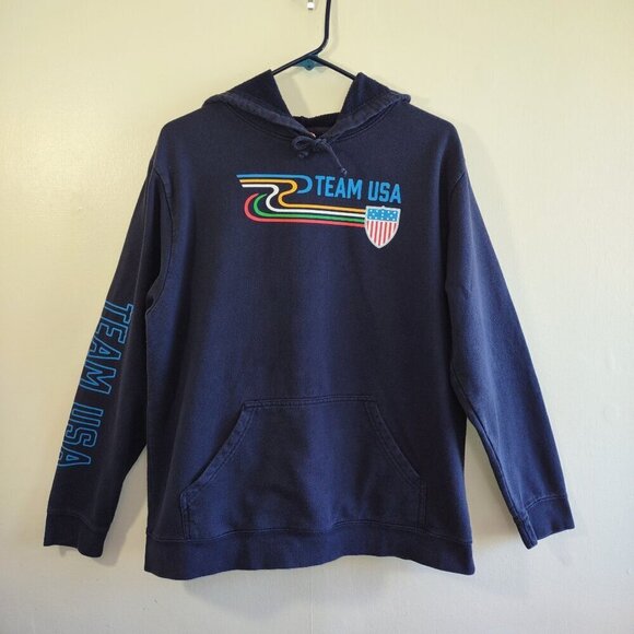 🏅 Team USA Retro Olympic Apparel Pullover Hoodie Sports Y2K Women's Large - Picture 3 of 10